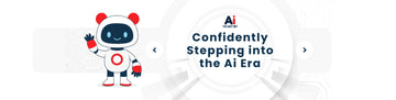 Ai Banner with Ai to get by logo and robot